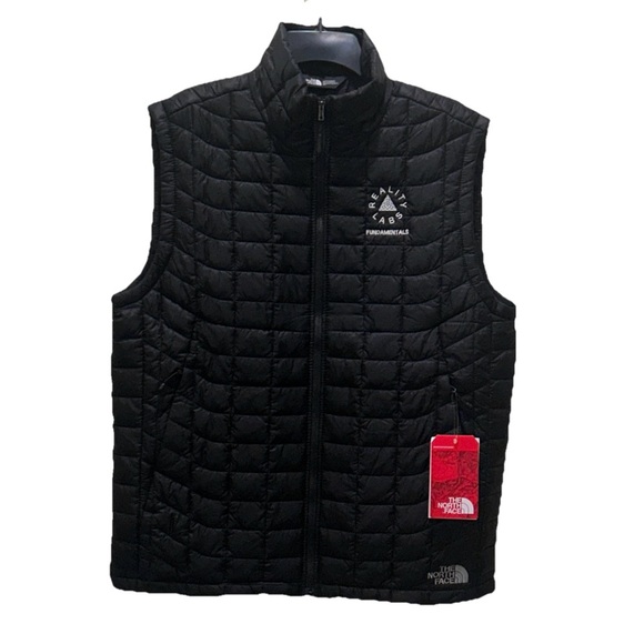 NWT The North Face M Thermoball Black Puffer TrekVest Facebook Reality Labs Logo - Picture 1 of 13